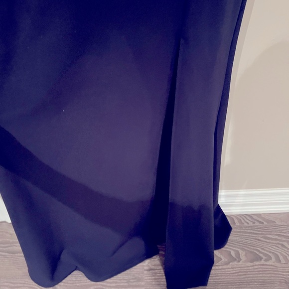 Two piece gown in navy blue - Picture 5 of 5